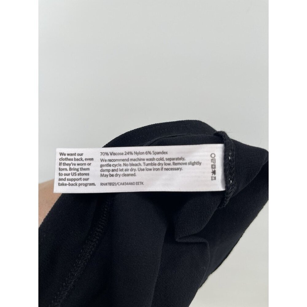 Eileen Fisher 2X Plus Ankle Capri Pants Women Black Stretch Pull On Business - Picture 5 of 6